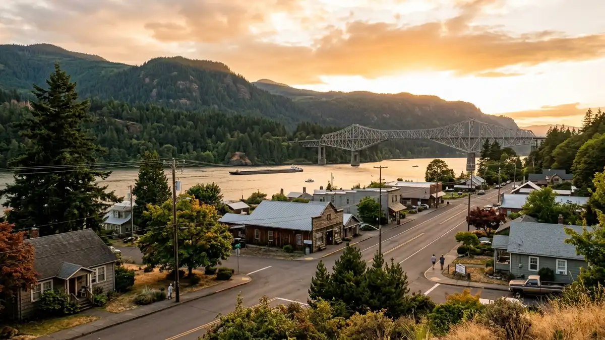 Public restroom locations mapped in Cascade Locks, Oregon — 6 facilities across zip codes 98639, 98648