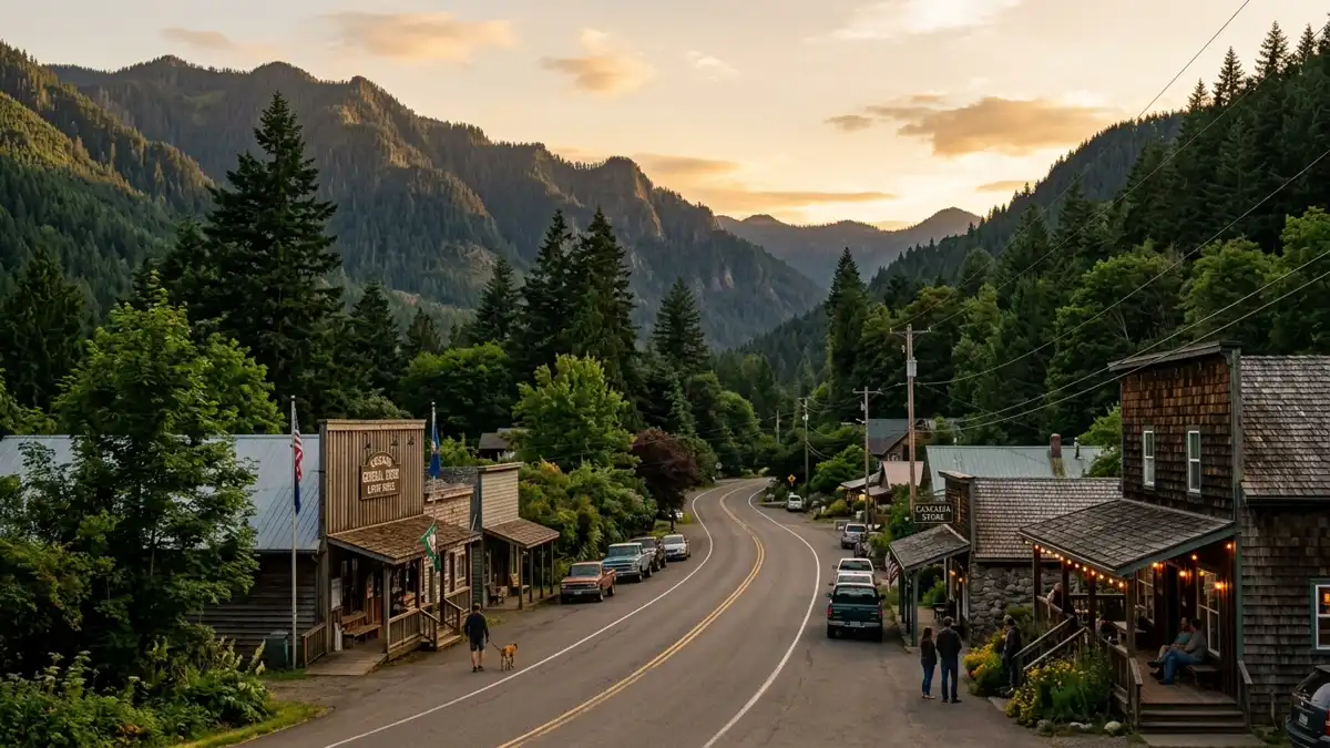 Public restroom locations mapped in Cascadia, Oregon — 2 facilities across zip codes 97329