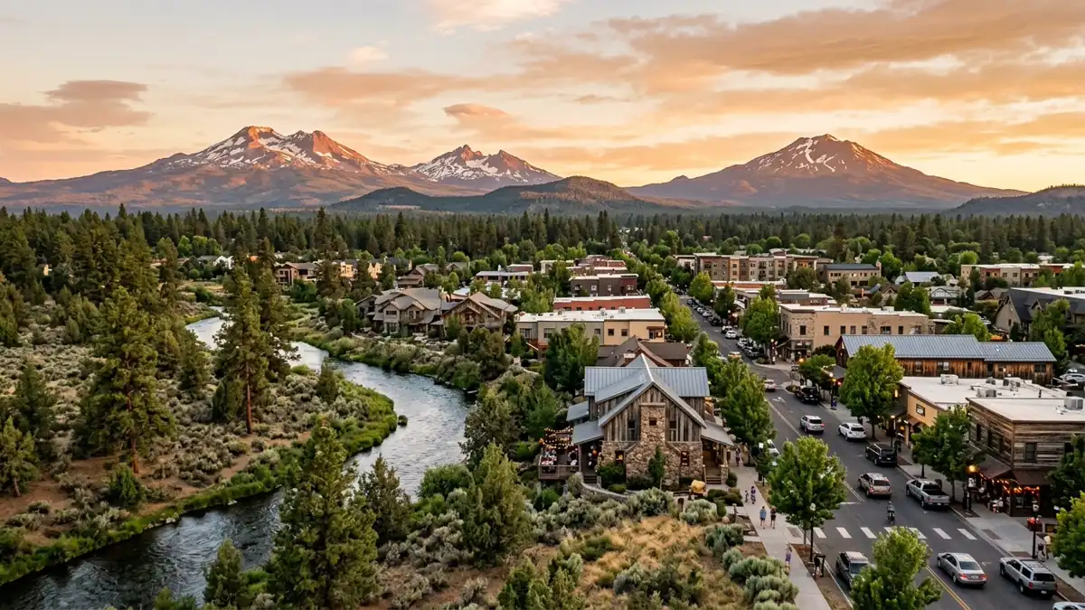 Public restroom locations mapped in Deschutes County, Oregon — 119 facilities across zip codes 97701, 97703, 97709
