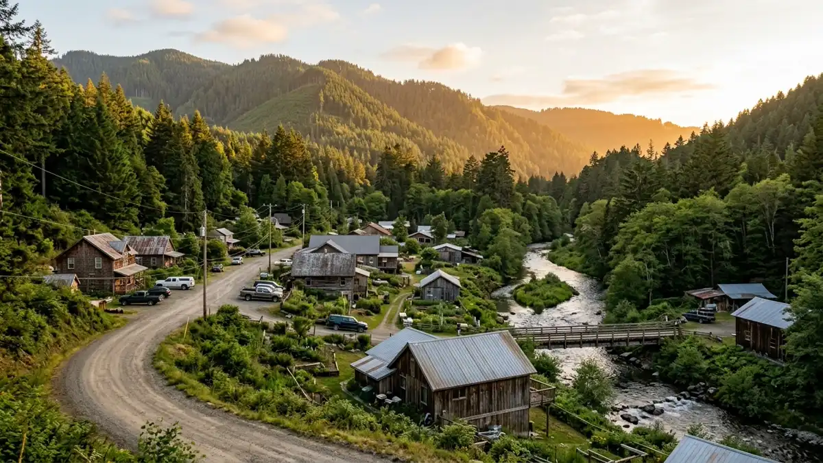 Public restroom locations mapped in Drift Creek, Oregon — 4 facilities across the city