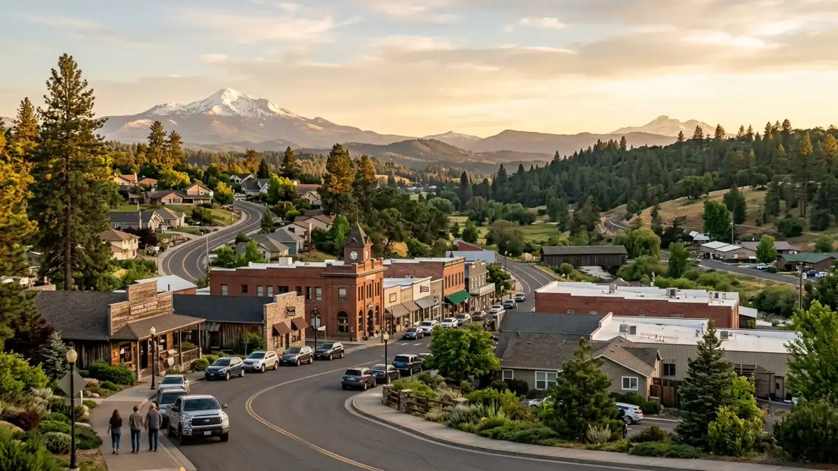 Public restroom locations mapped in Eagle Point, Oregon — 17 facilities across zip codes 97524