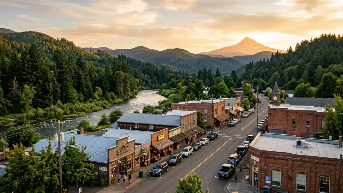 Public restroom locations mapped in Estacada, Oregon — 10 facilities across zip codes 97023
