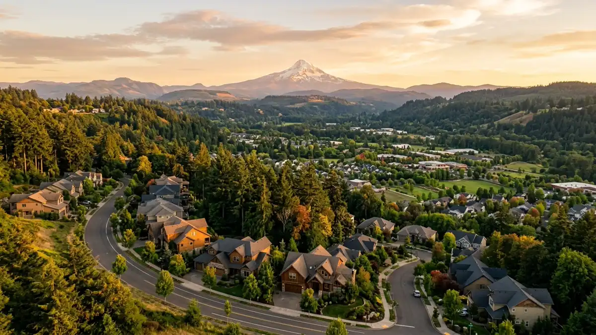 Public restroom locations mapped in Happy Valley, Oregon — 7 facilities across zip codes 97015, 97086