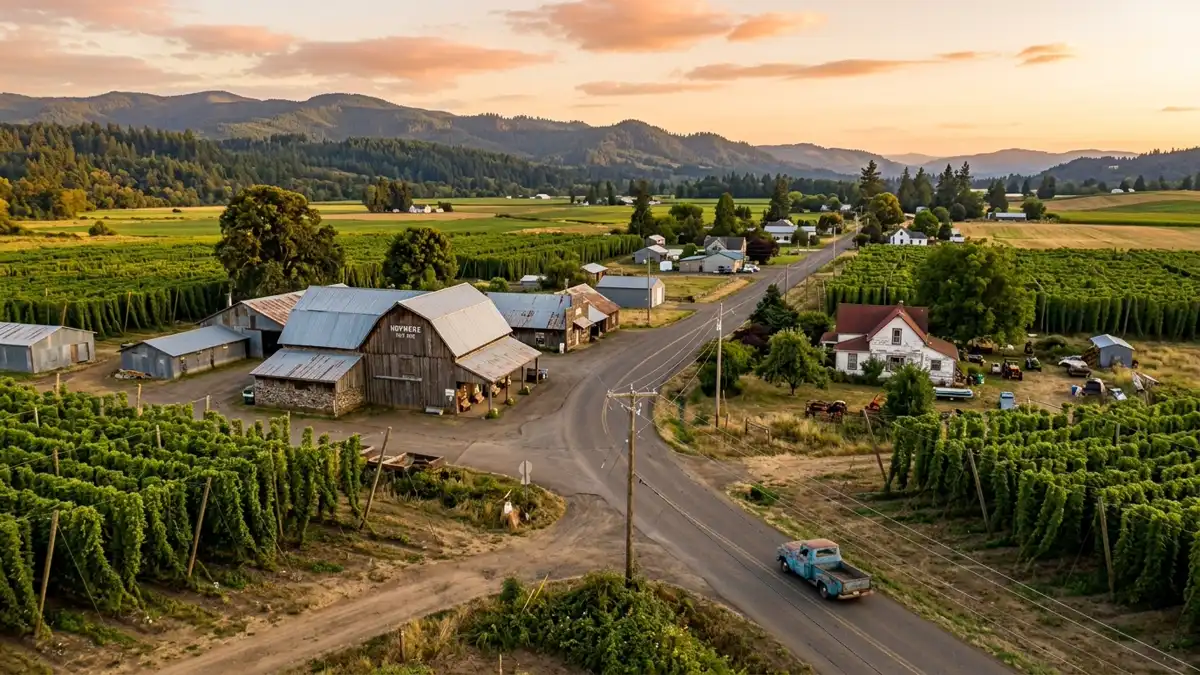 Public restroom locations mapped in Hopmere, Oregon — 4 facilities across the city
