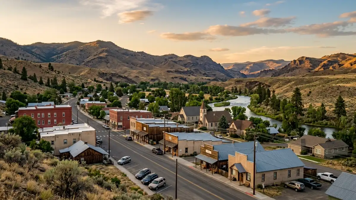 Public restroom locations mapped in John Day, Oregon — 15 facilities across zip codes 97845
