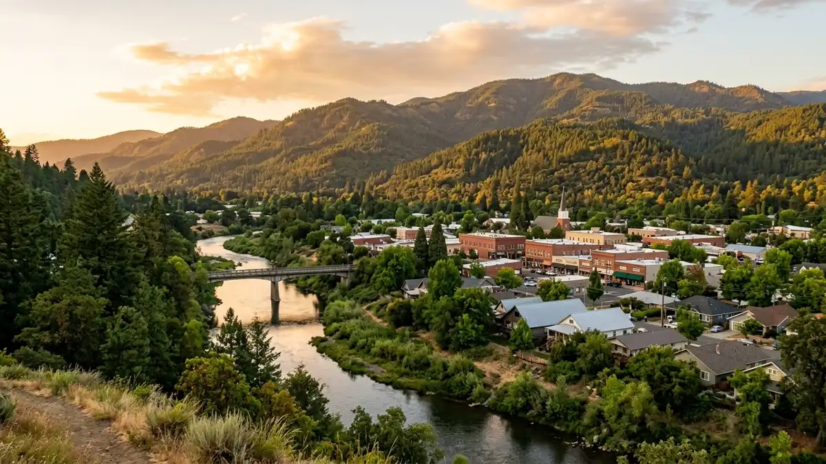 Public restroom locations mapped in Josephine County, Oregon — 48 facilities across zip codes 57526, 97497, 97523