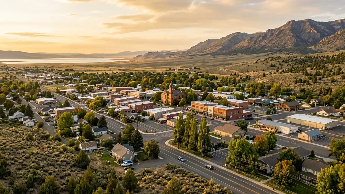 Public restroom locations mapped in Lakeview, Oregon — 13 facilities across zip codes 97630