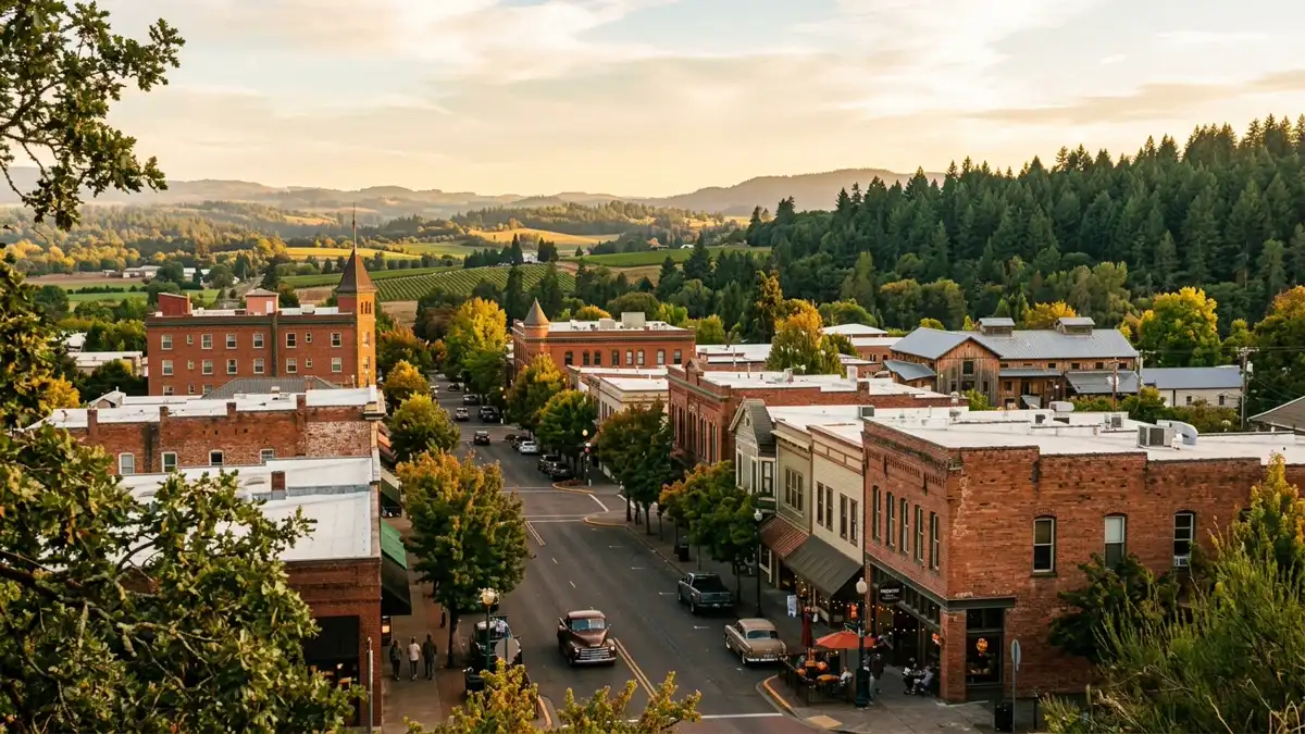 Public restroom locations mapped in Mcminnville, Oregon — 10 facilities across zip codes 97128
