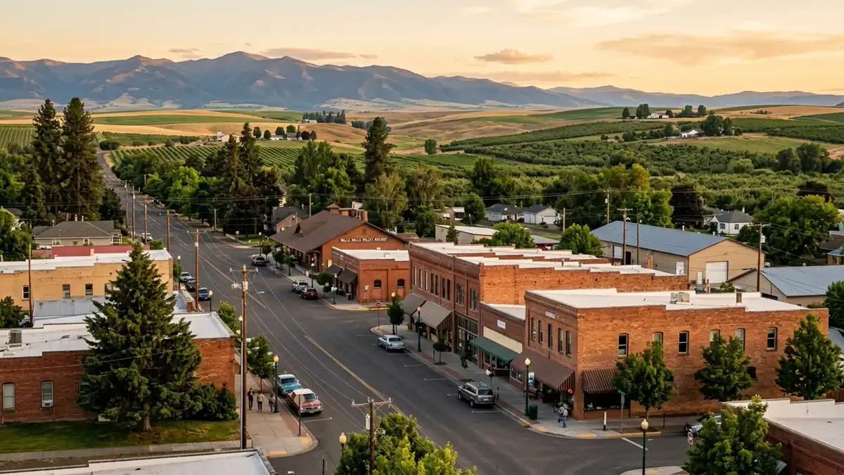 Public restroom locations mapped in Milton Freewater, Oregon — 4 facilities across zip codes 97862