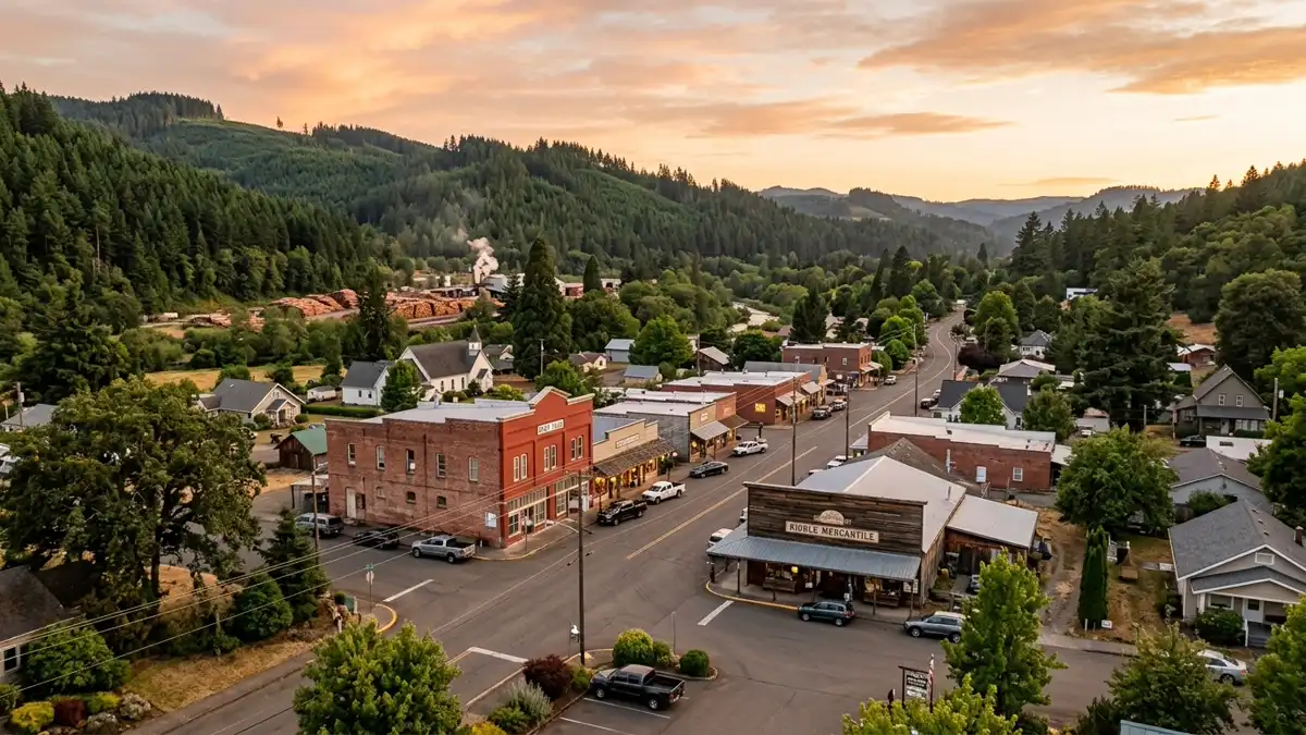 Public restroom locations mapped in Riddle, Oregon — 4 facilities across zip codes 97649