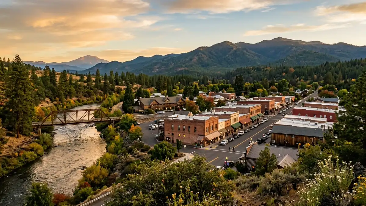 Public restroom locations mapped in Rogue River, Oregon — 7 facilities across zip codes 97537