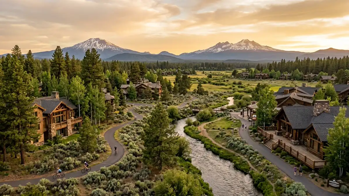 Public restroom locations mapped in Sunriver, Oregon — 7 facilities across zip codes 97707