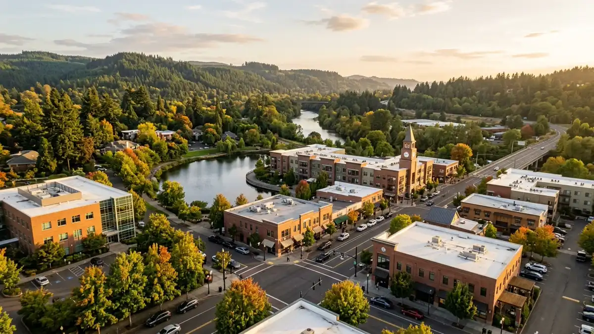Public restroom locations mapped in Tualatin, Oregon — 30 facilities across zip codes 97062