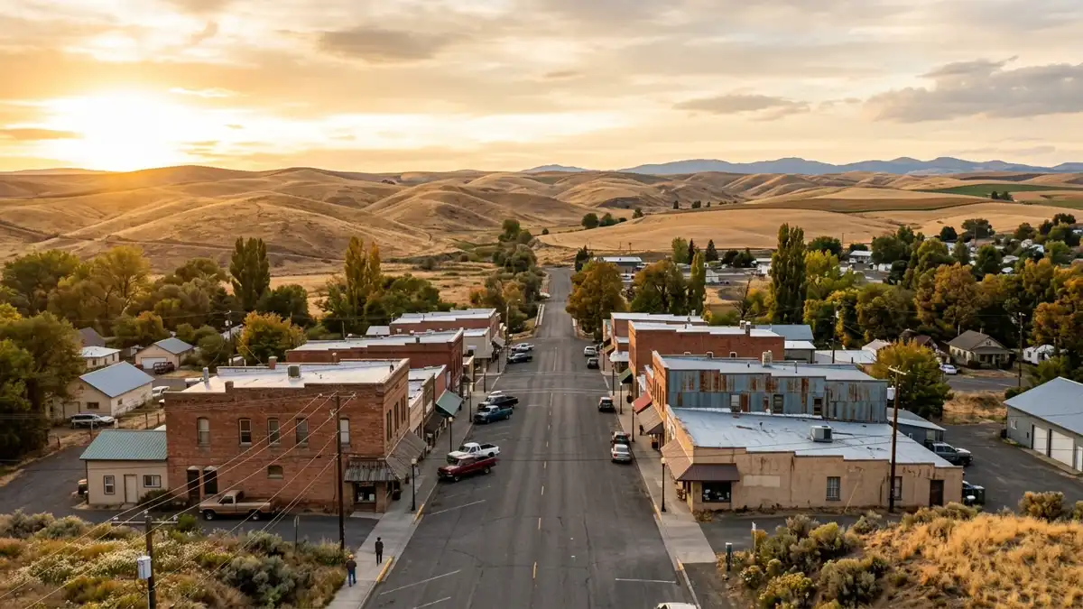 Public restroom locations mapped in Umatilla County, Oregon — 34 facilities across zip codes 97859, 97882