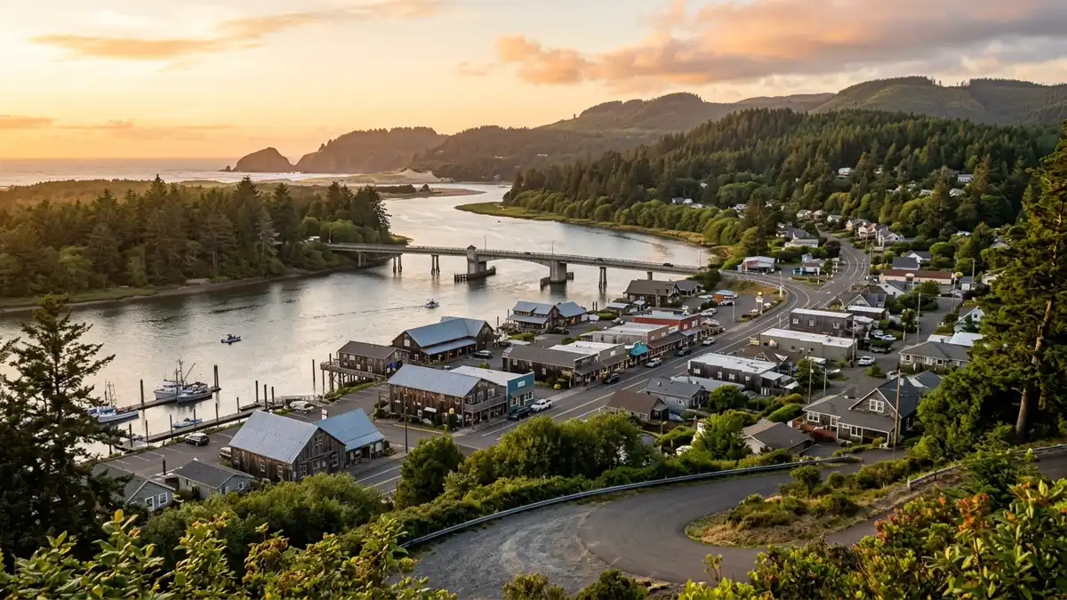 Public restroom locations mapped in Waldport, Oregon — 27 facilities across zip codes 97394