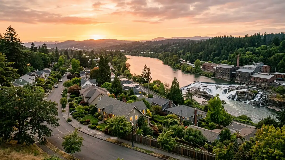 Public restroom locations mapped in West Linn, Oregon — 29 facilities across zip codes 97036, 97068