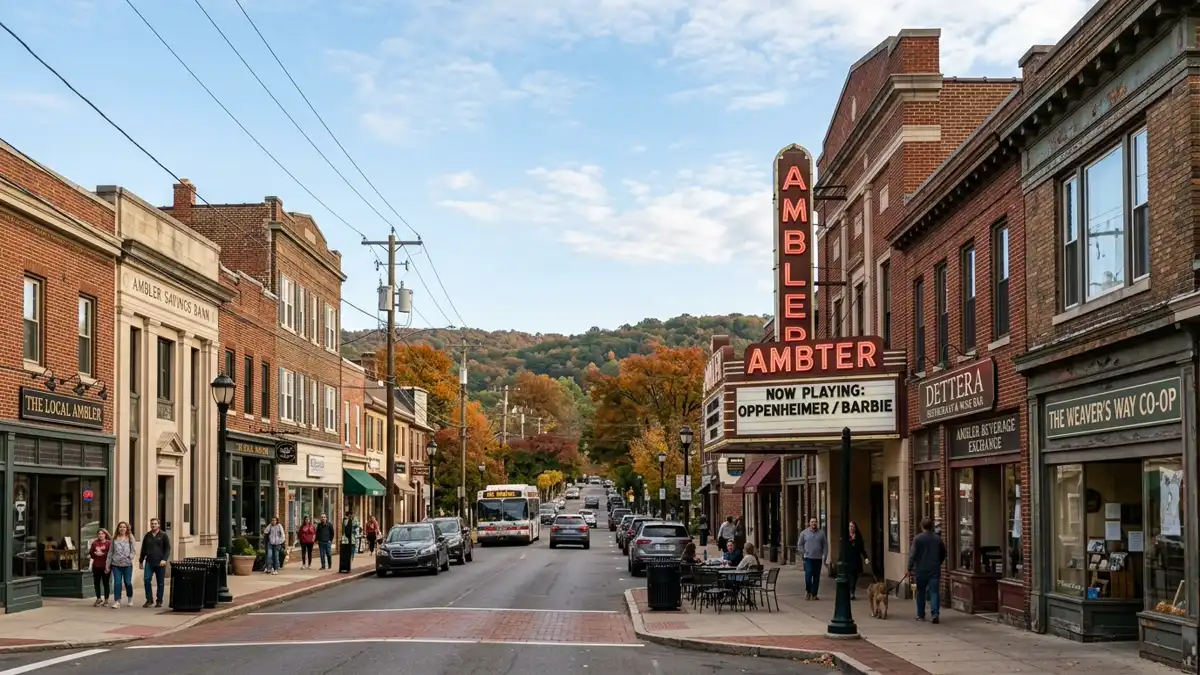 Public restroom locations mapped in Ambler, Pennsylvania — 1 facilities across zip codes 19002
