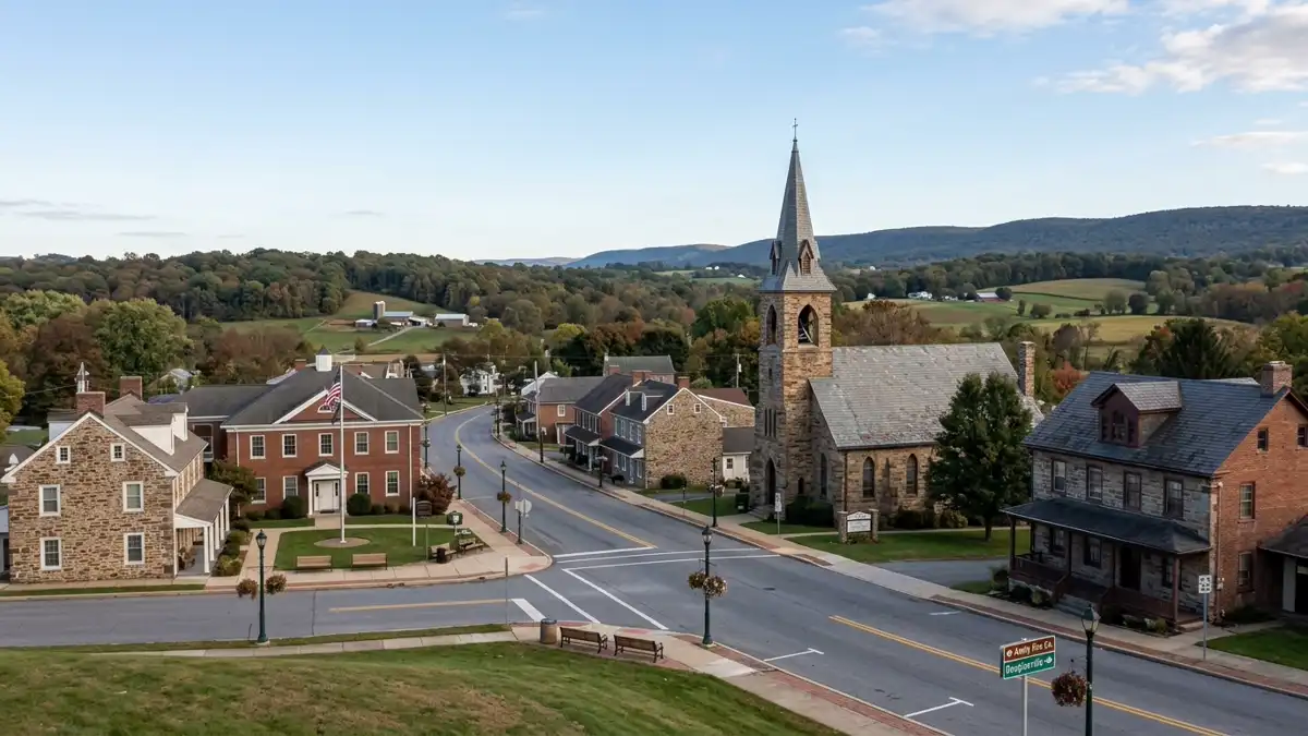 Public restroom locations mapped in Amity Township, Pennsylvania — 1 facilities across zip codes 19518