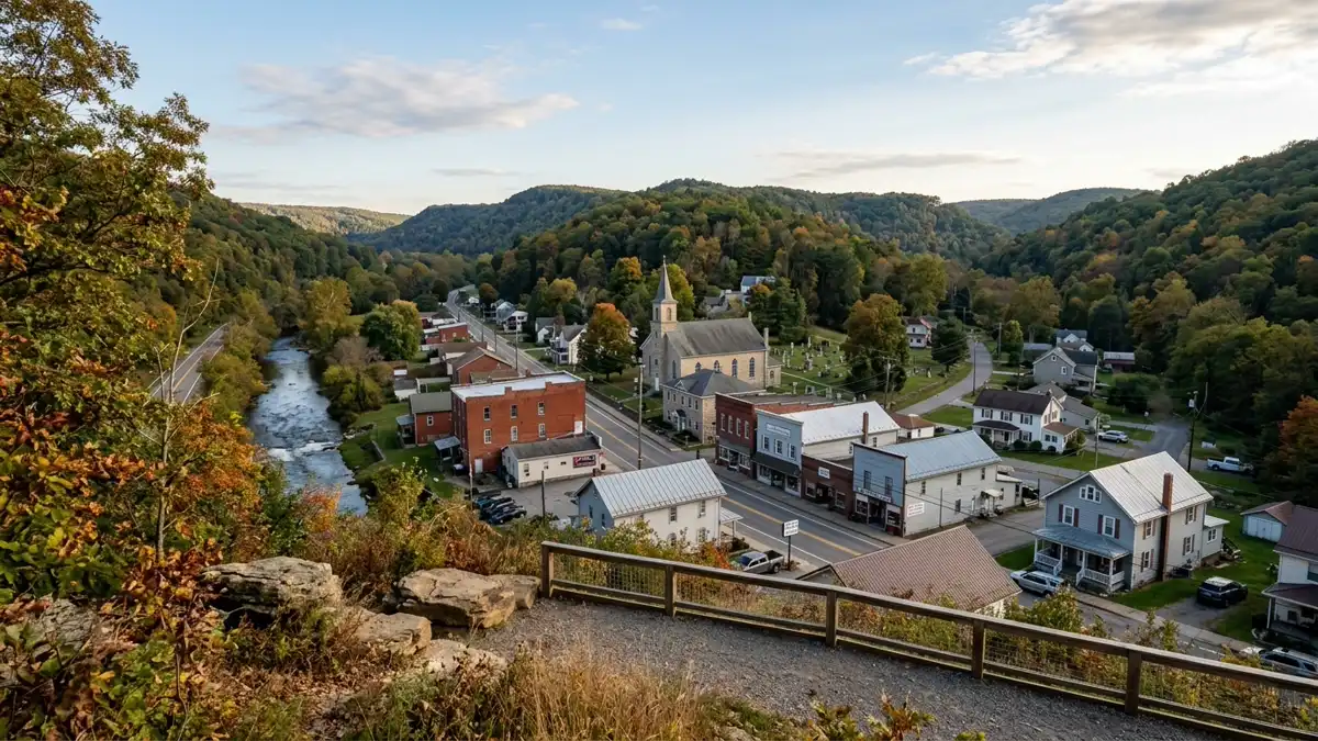 Public restroom locations mapped in Brush Creek Township, Pennsylvania — 2 facilities across the city