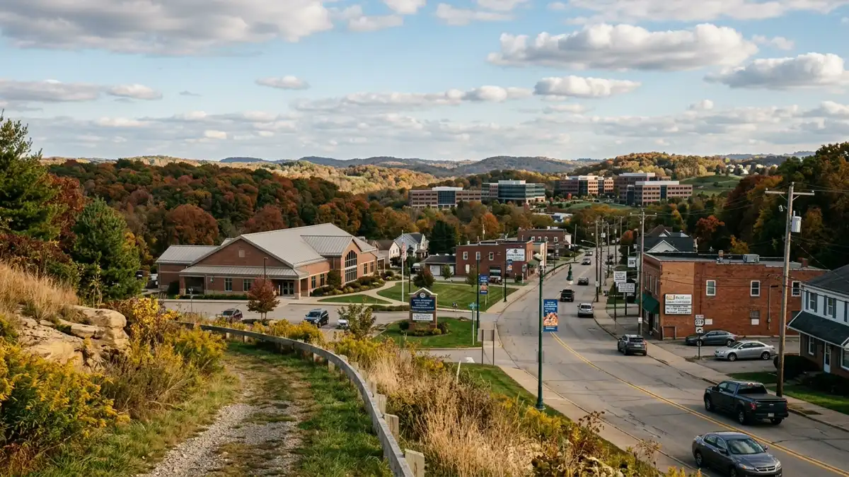Public restroom locations mapped in Cecil Township, Pennsylvania — 1 facilities across zip codes 15339