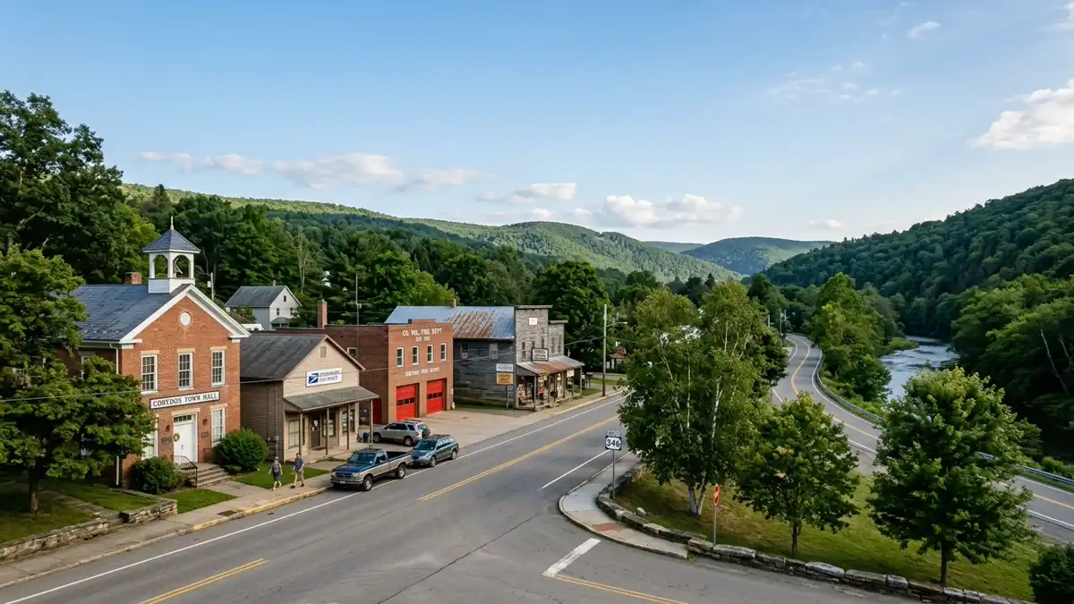 Public restroom locations mapped in Corydon Township, Pennsylvania — 13 facilities across zip codes 16701