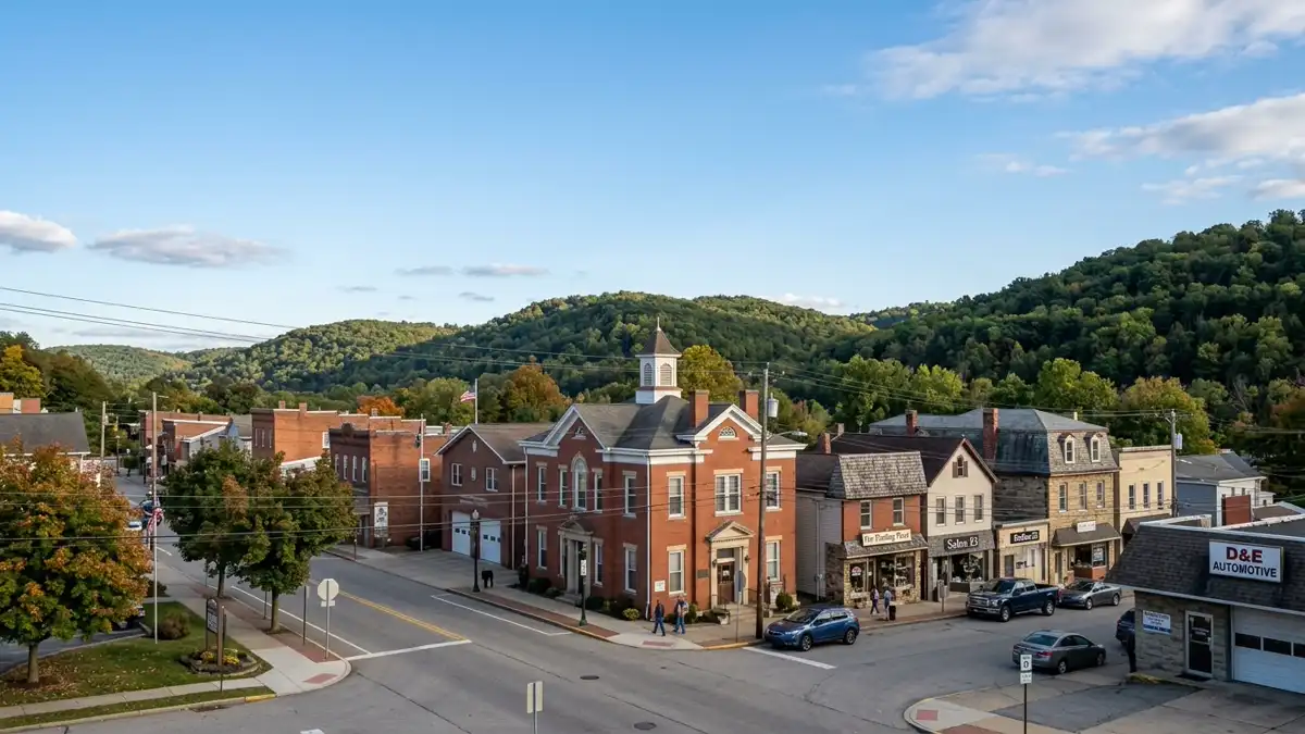 Public restroom locations mapped in Delmont, Pennsylvania — 4 facilities across zip codes 15626