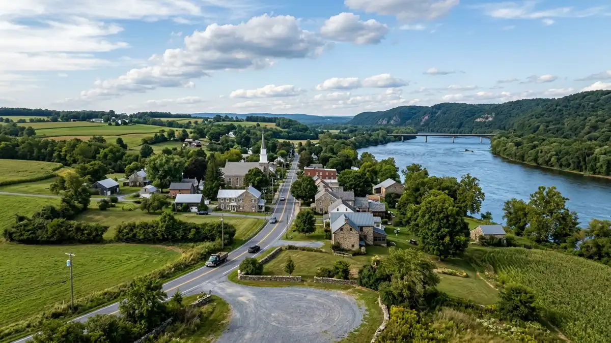 Public restroom locations mapped in Drumore Township, Pennsylvania — 8 facilities across zip codes 17518