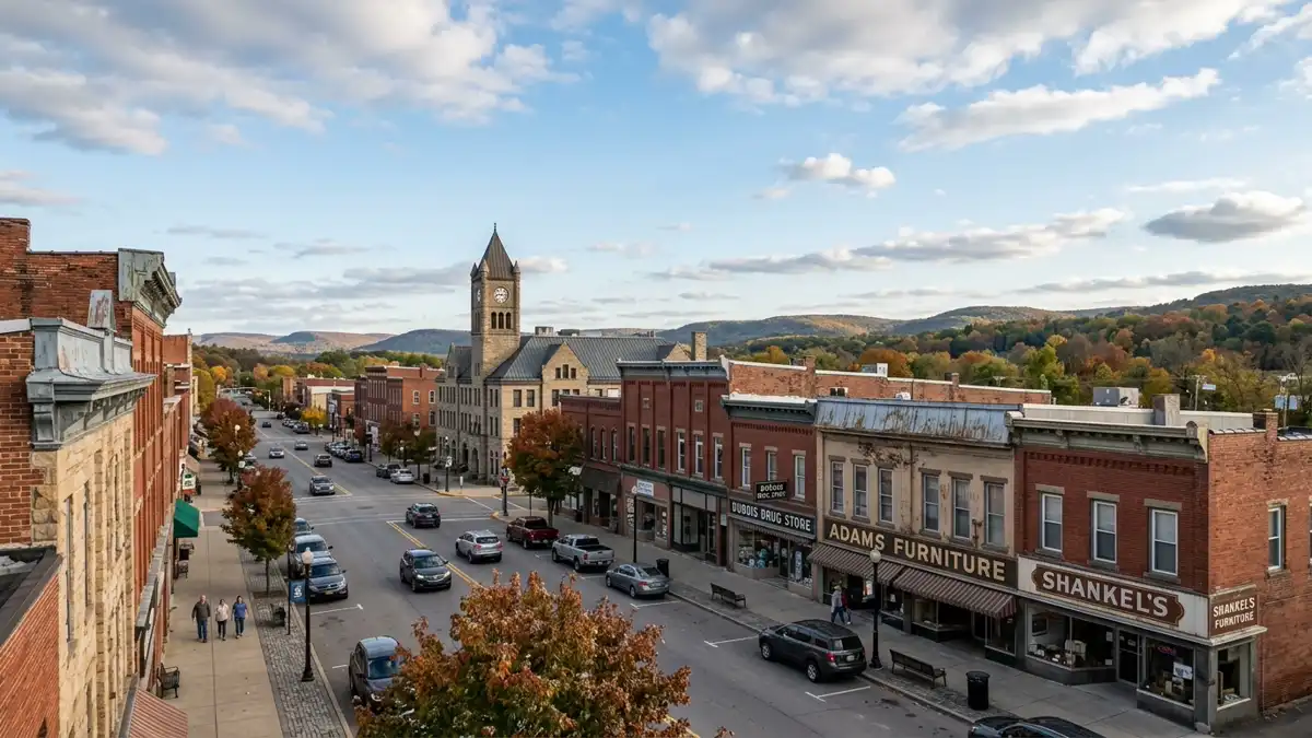 Public restroom locations mapped in Dubois, Pennsylvania — 25 facilities across zip codes 15801