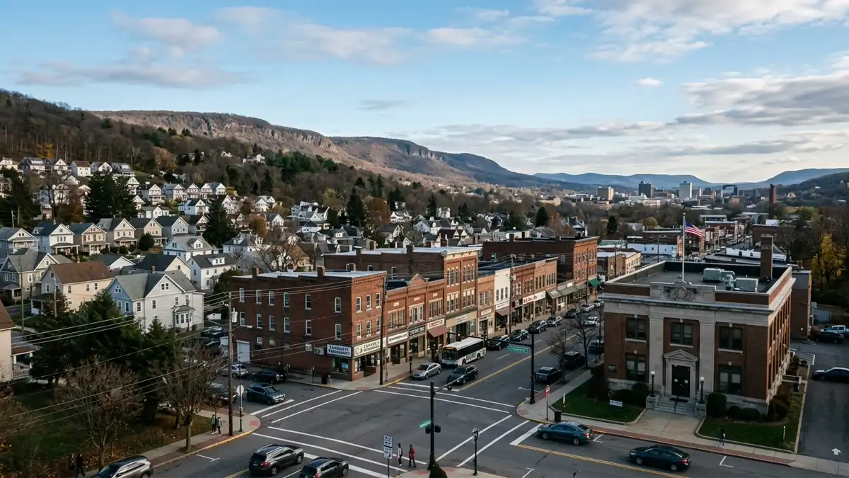 Public restroom locations mapped in Dunmore, Pennsylvania — 12 facilities across zip codes 18512