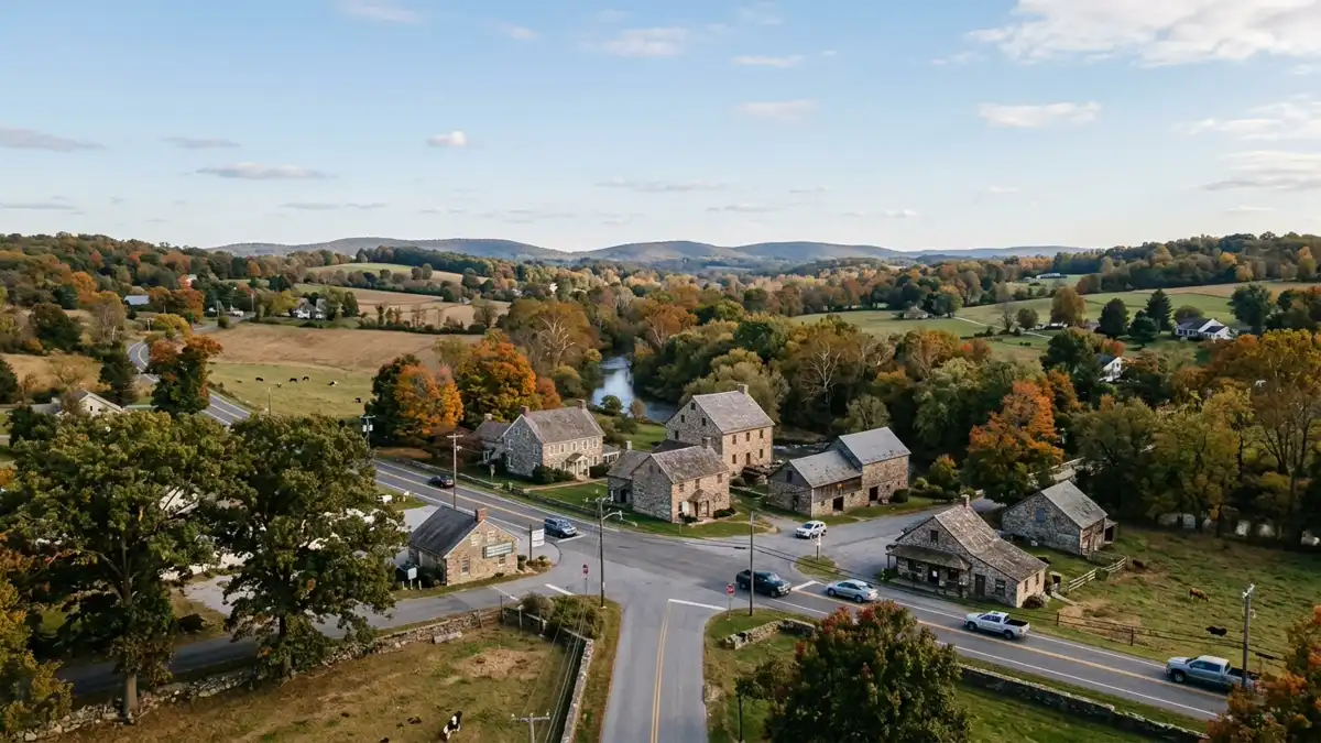 Public restroom locations mapped in East Bradford Township, Pennsylvania — 1 facilities across zip codes 19380