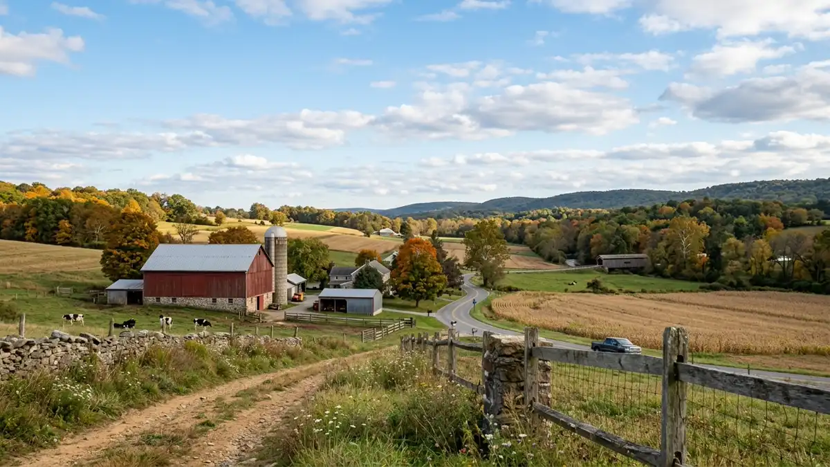 Public restroom locations mapped in East Fallowfield Township, Pennsylvania — 5 facilities across zip codes 16110