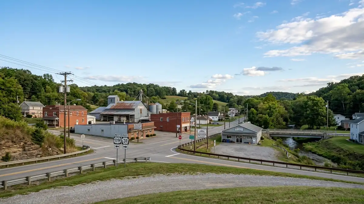 Public restroom locations mapped in East Huntingdon Township, Pennsylvania — 1 facilities across zip codes 15666
