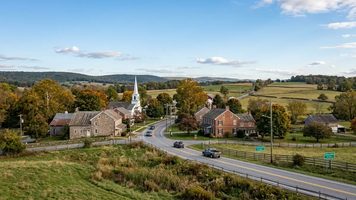 Public restroom locations mapped in East Marlborough Township, Pennsylvania — 19 facilities across zip codes 19340, 19348