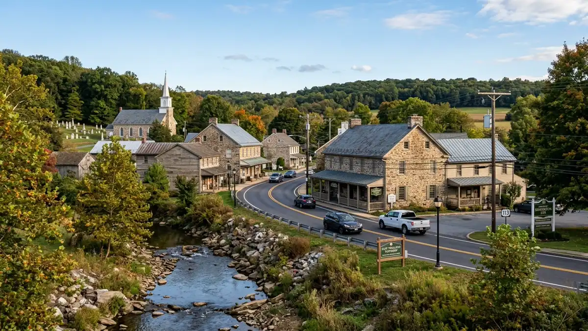 Public restroom locations mapped in East Pikeland Township, Pennsylvania — 1 facilities across zip codes 19460