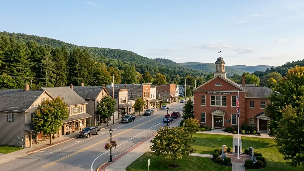 Public restroom locations mapped in Fox Township, Pennsylvania — 4 facilities across zip codes 17768