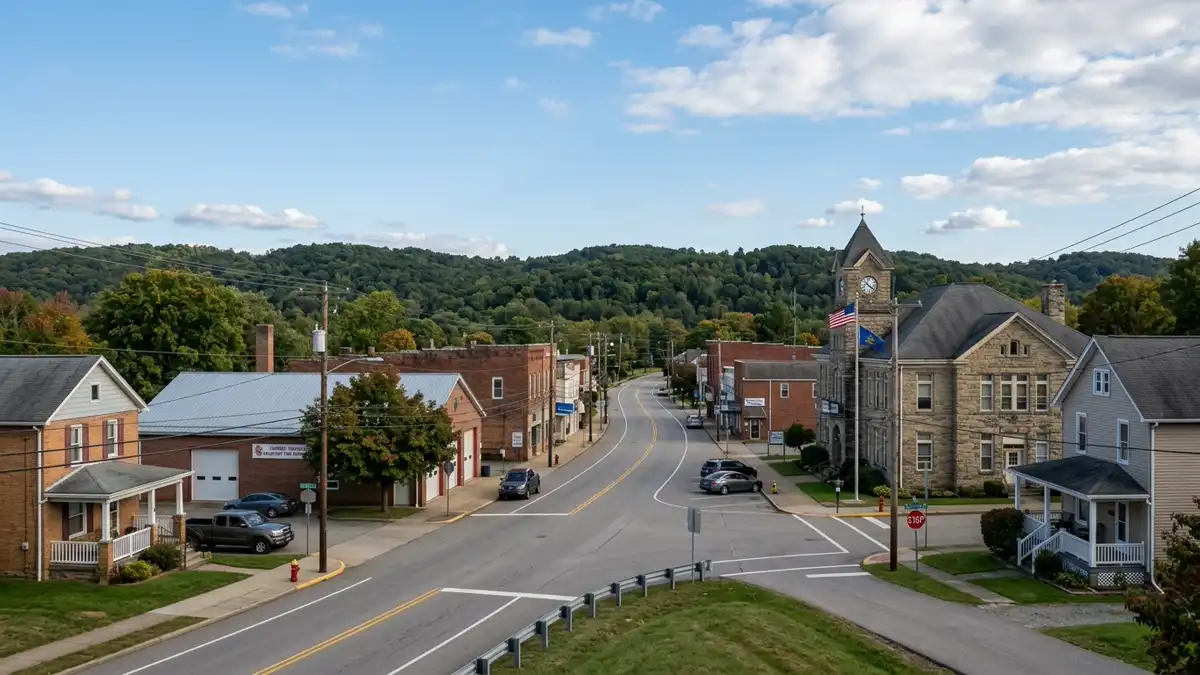 Public restroom locations mapped in Georges Township, Pennsylvania — 1 facilities across zip codes 15436