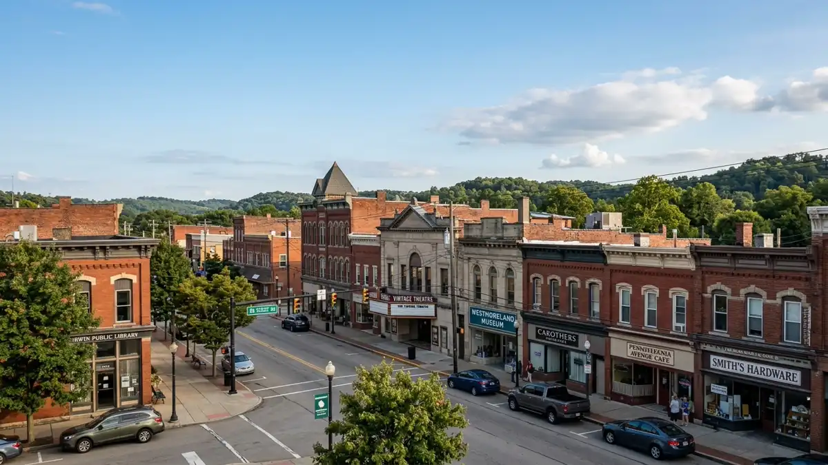 Public restroom locations mapped in Irwin, Pennsylvania — 2 facilities across zip codes 15642