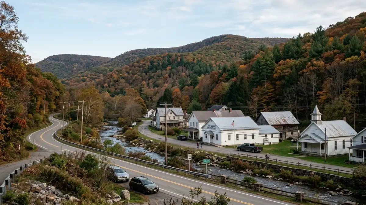 Public restroom locations mapped in Leidy Township, Pennsylvania — 13 facilities across the city
