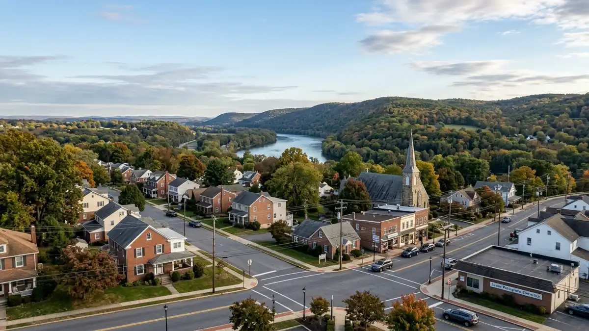 Public restroom locations mapped in Lower Pottsgrove Township, Pennsylvania — 4 facilities across zip codes 19464