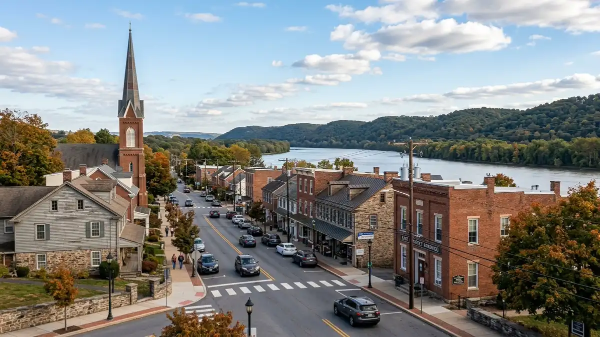 Public restroom locations mapped in Lower Windsor Township, Pennsylvania — 1 facilities across zip codes 17368
