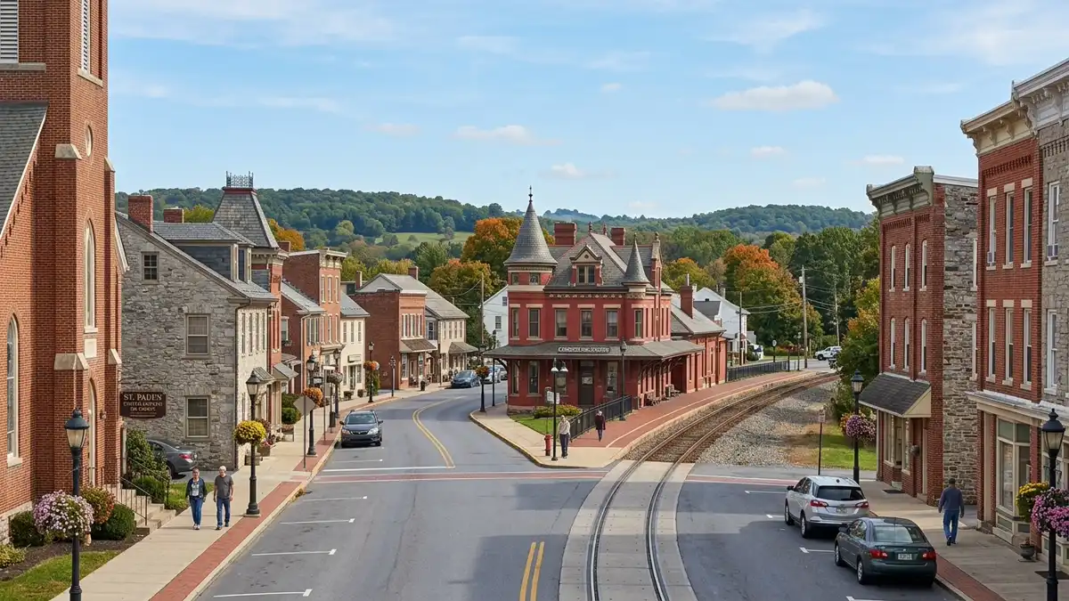Public restroom locations mapped in Manheim, Pennsylvania — 12 facilities across zip codes 17545