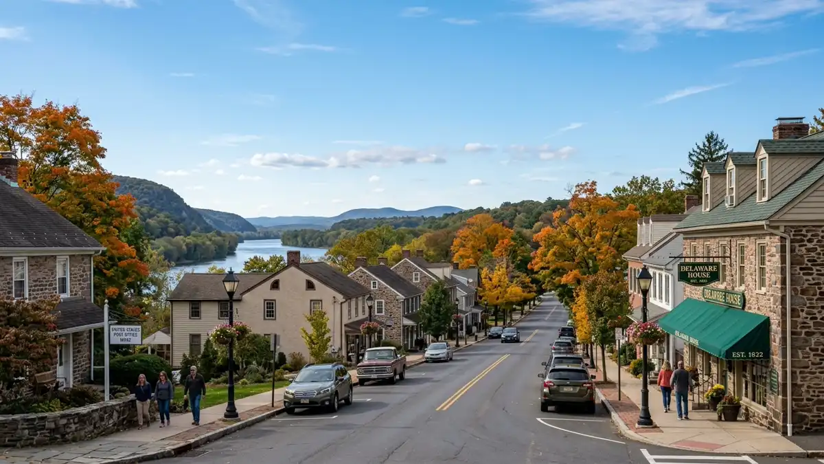 Public restroom locations mapped in Milford Township, Pennsylvania — 2 facilities across zip codes 17029, 18951