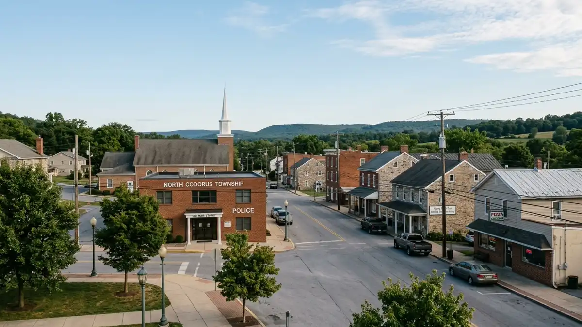 Public restroom locations mapped in North Codorus Township, Pennsylvania — 1 facilities across zip codes 17360