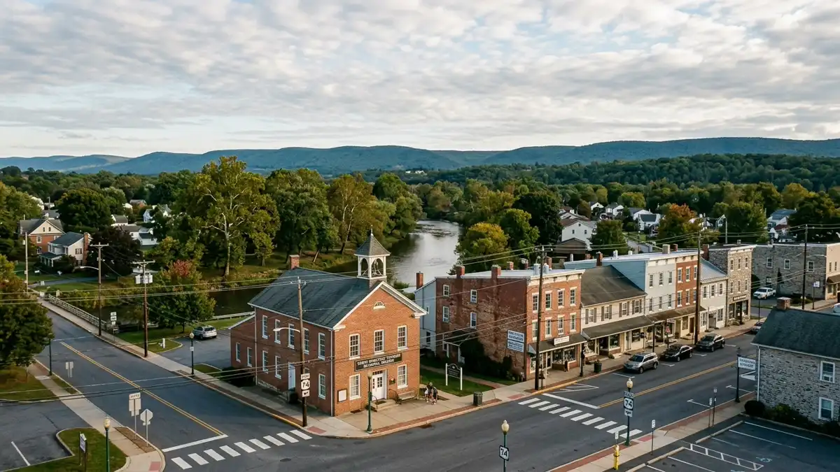 Public restroom locations mapped in North Middleton Township, Pennsylvania — 5 facilities across zip codes 17013