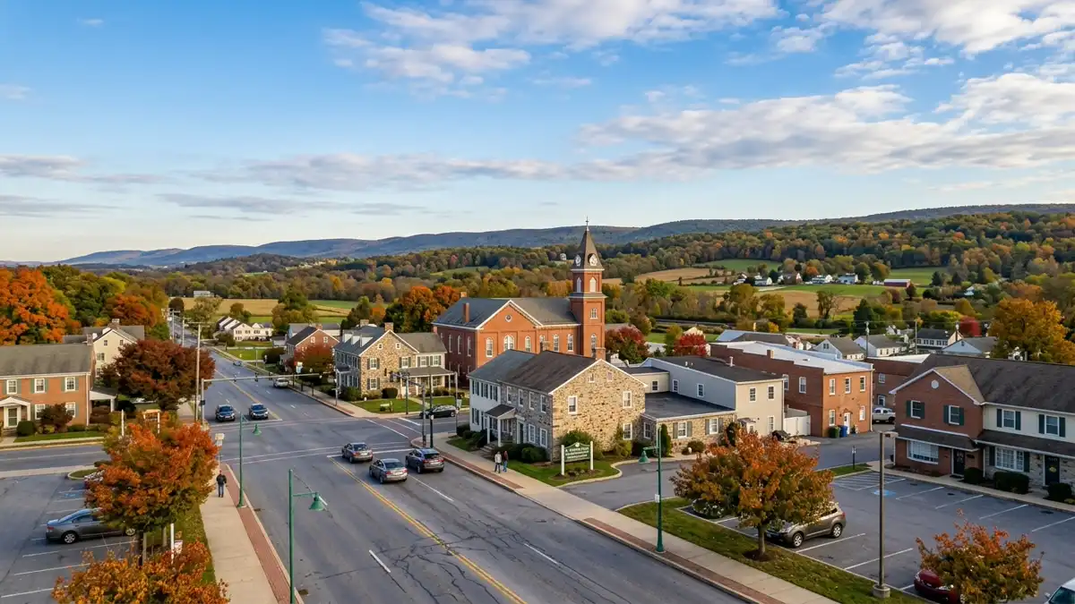 Public restroom locations mapped in North Whitehall Township, Pennsylvania — 15 facilities across zip codes 18069, 18078