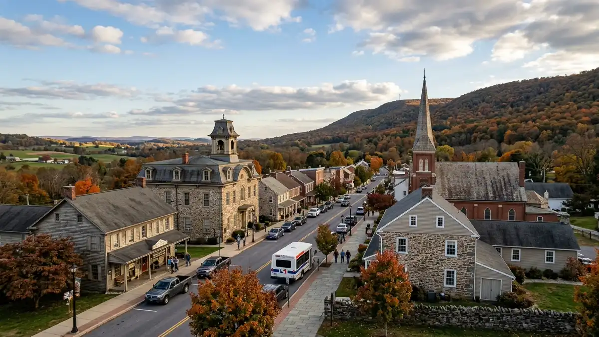 Public restroom locations mapped in Pike Township, Pennsylvania — 17 facilities across zip codes 16833