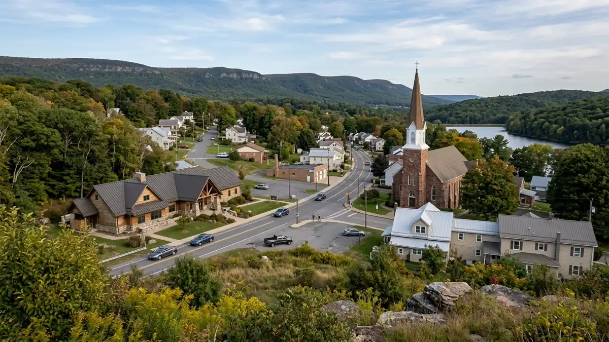 Public restroom locations mapped in Ryan Township, Pennsylvania — 25 facilities across zip codes 17948