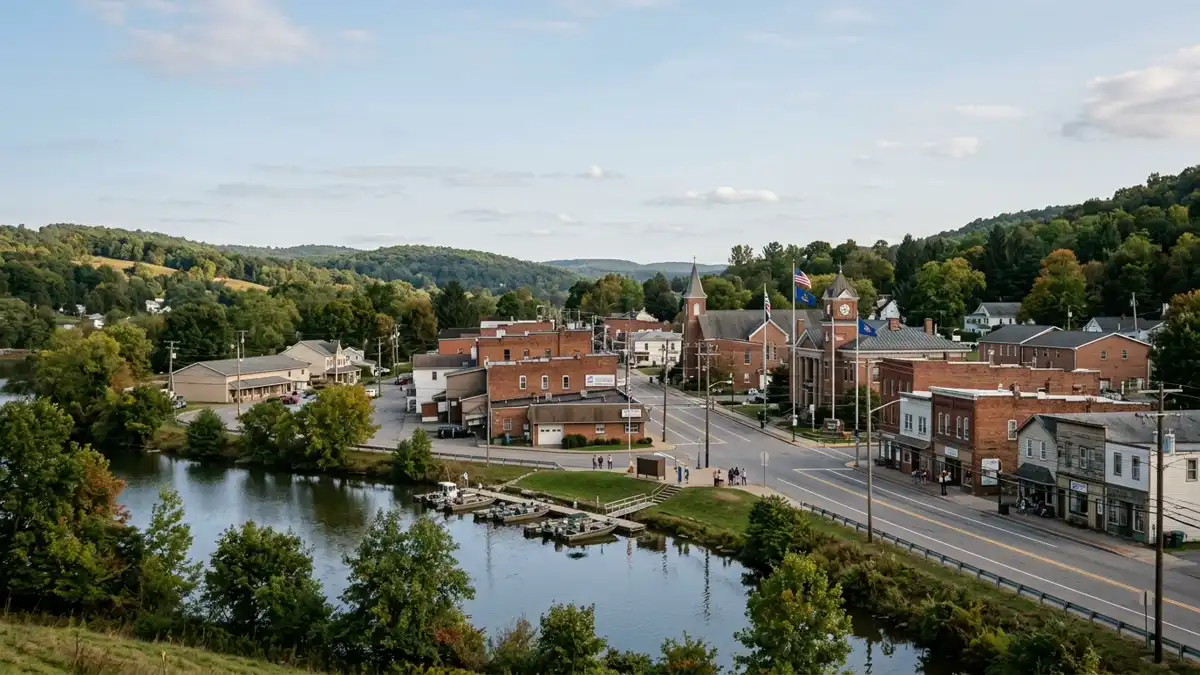 Public restroom locations mapped in Sandy Township, Pennsylvania — 12 facilities across zip codes 15801