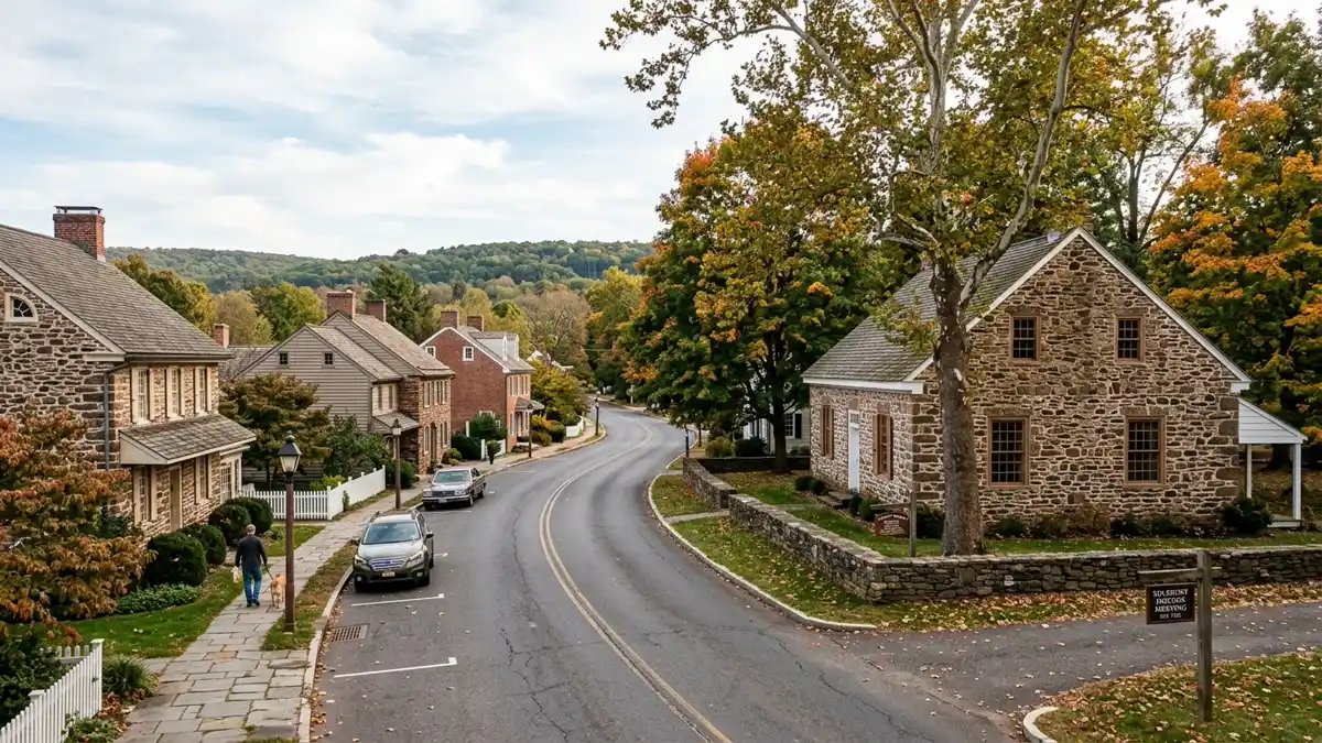 Public restroom locations mapped in Solebury Township, Pennsylvania — 6 facilities across zip codes 08530, 18963