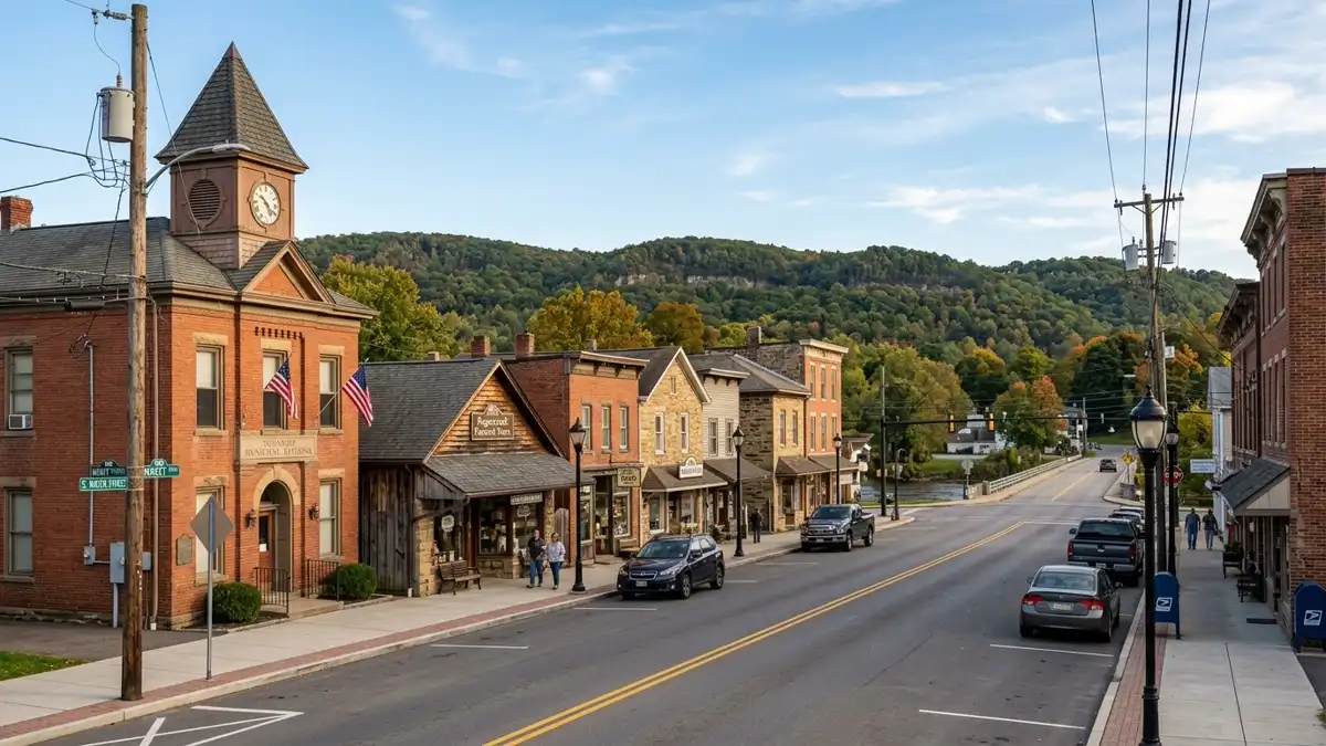 Public restroom locations mapped in Sugarcreek Township, Pennsylvania — 8 facilities across zip codes 16218
